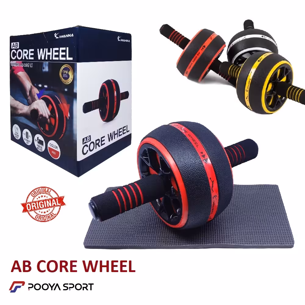 چرخ تمرین شکم کراس فیت پهن خارجی Fitness Roller AB اصل
