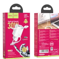 شارژر دیواریN13030W هوکو به همراه کابل مدل تایپ سی به تایپ سی