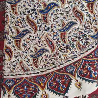 رومیزی قلمکار گرد یک متری طرح ماهیچه