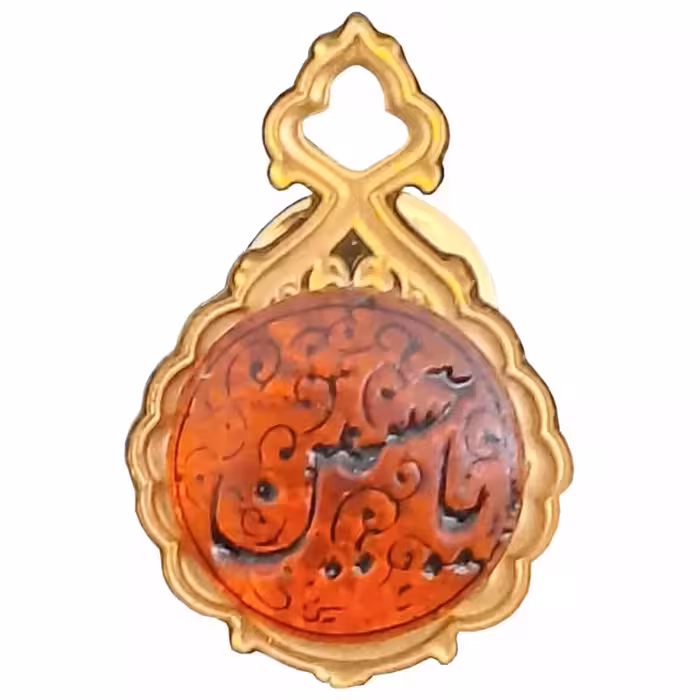 00102011-بج سینه ساده نگین دار یاحسین-102011