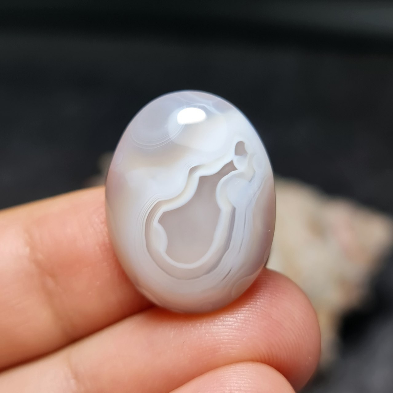 نگین سنگ عقیق سلیمانی صد درصد طبیعی خاص اصل خراسانی کد 27138