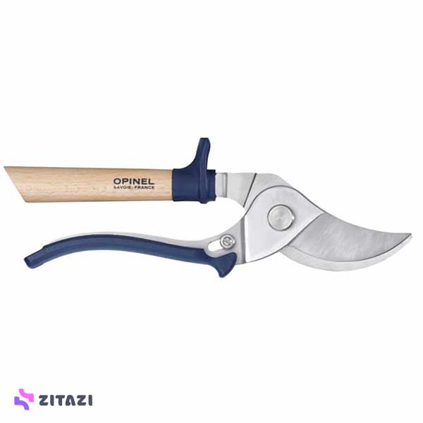 قیچی باغبانی اپینل مدل OPINEL WOODEN HANDLE GARDEN SCISSORS