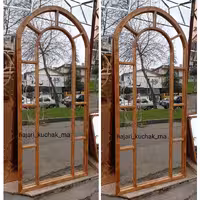  آینه قدی چوبی مدل گنبدی پنجره ای 180 در 80 تماما چوب روس(با آینه درجه یک)