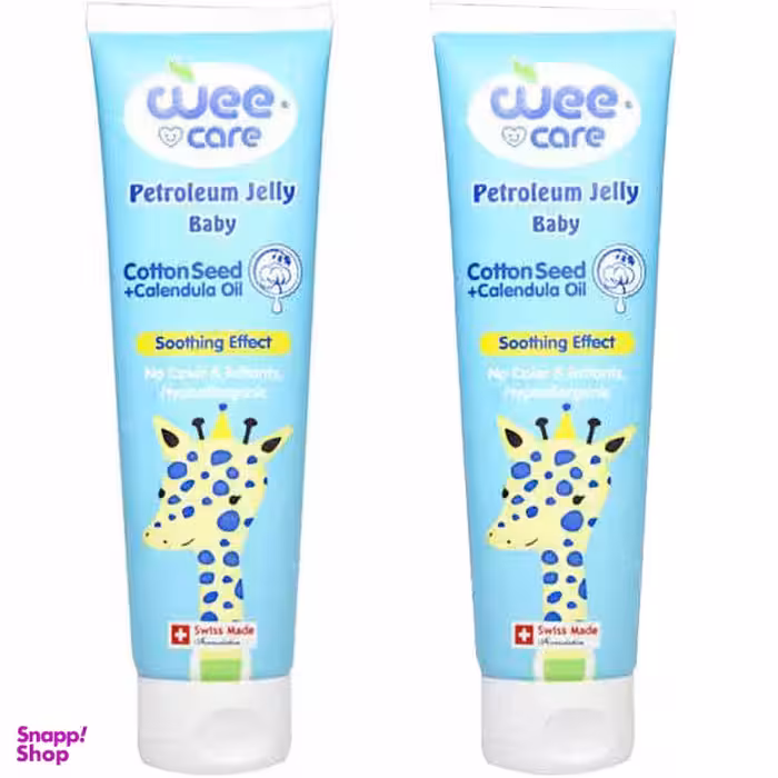 وازلین کودک وی کر (Wee Care) مدل ژله ای پنبه دانه حجم 100 میلی لیتر بسته 2 عددی