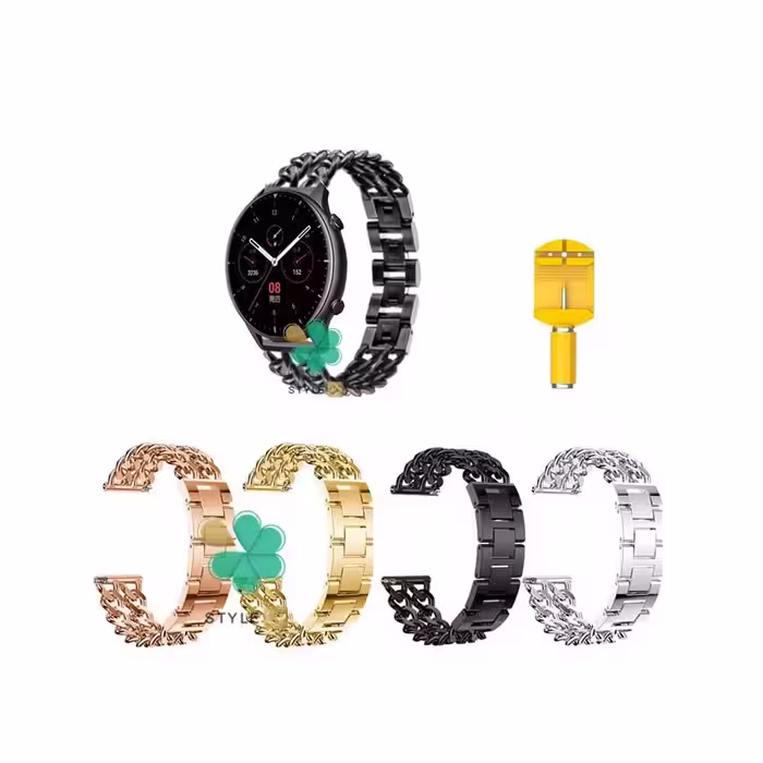 بند ساعت هوشمند شیائومی Xiaomi Amazfit GTR 2 مدل استیل زنجیری