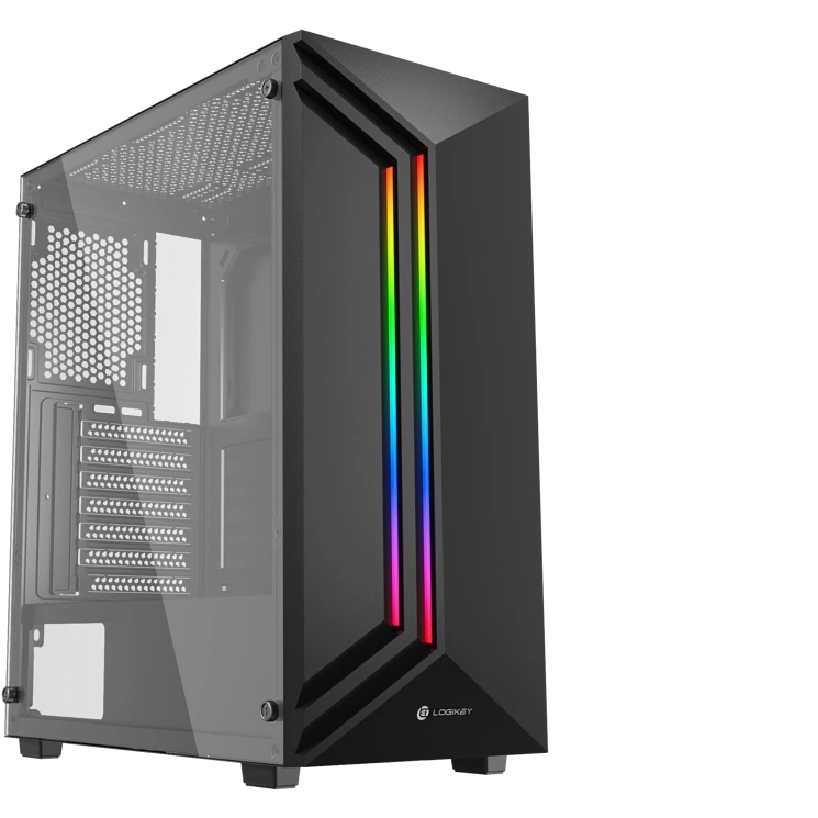 کیس کامپیوتر گیمینگ لاجی کی مدل C260B RGB