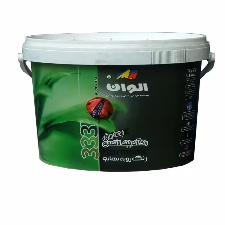 رنگ اکریلیک لاتکس نیمه براق کد 333 الوان( پایه آب) 2/5 گالن 