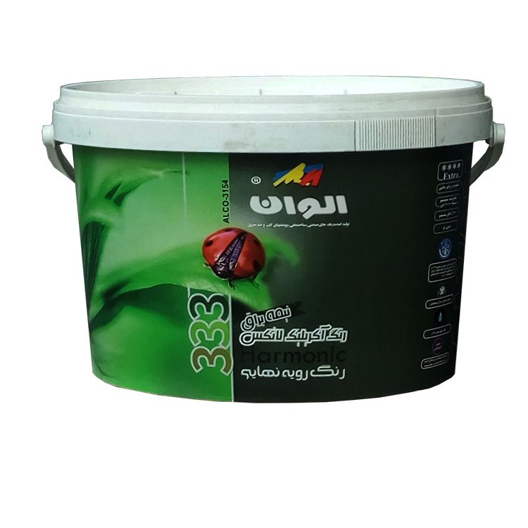 رنگ اکریلیک لاتکس نیمه براق کد 333 الوان( پایه آب) 2/5 گالن 