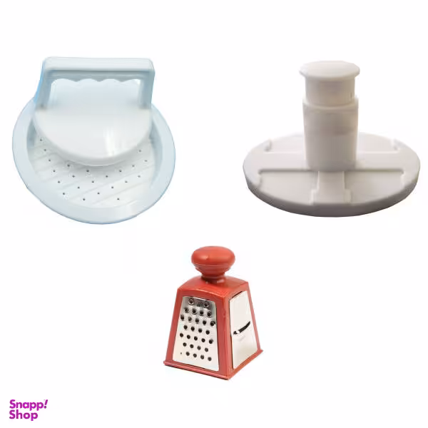 رنده سیر کد R3 به همراه قالب کتلت و همبرگر