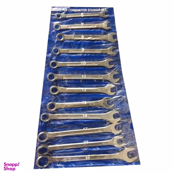 مجموعه 12 عددی آچار یک سر تخت یک سر رینگی دیاموند مدل 12