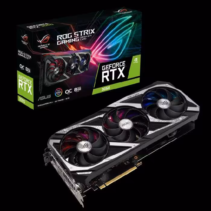 کارت گرافیک  ایسوس مدل ROG-Strix-RTX3050-O8G-Gaming حافظه 8 گیگابایت