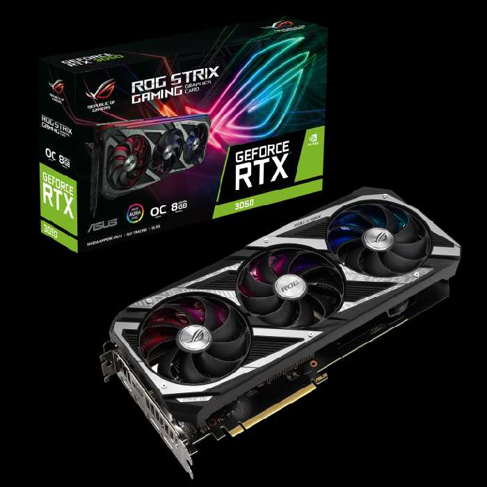 کارت گرافیک  ایسوس مدل ROG-Strix-RTX3050-O8G-Gaming حافظه 8 گیگابایت