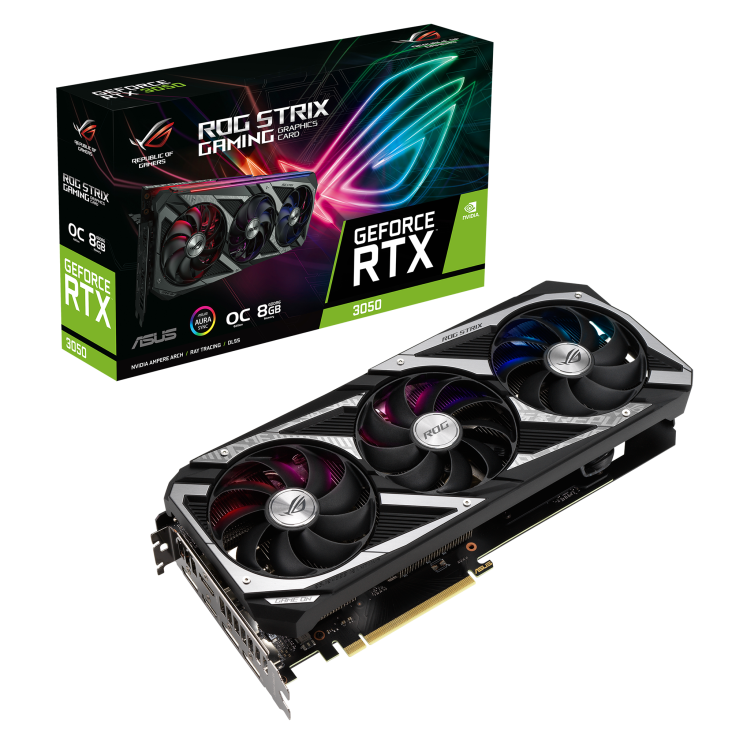 کارت گرافیک  ایسوس مدل ROG-Strix-RTX3050-O8G-Gaming حافظه 8 گیگابایت