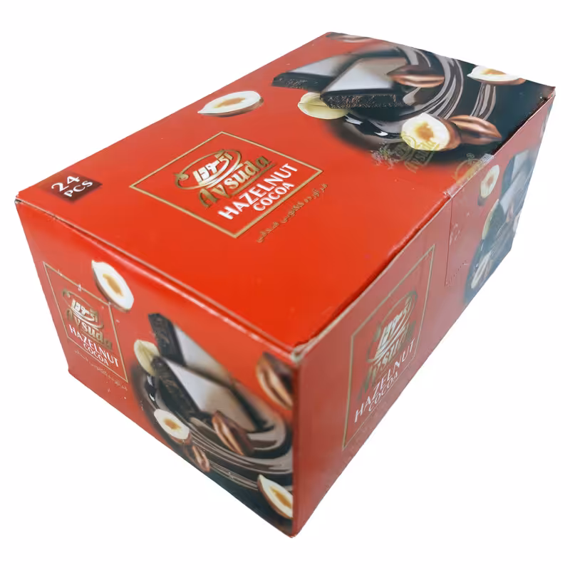 شکلات تخته ای آیلین فندقی آی سودا - 25 گرم بسته 24 عددی