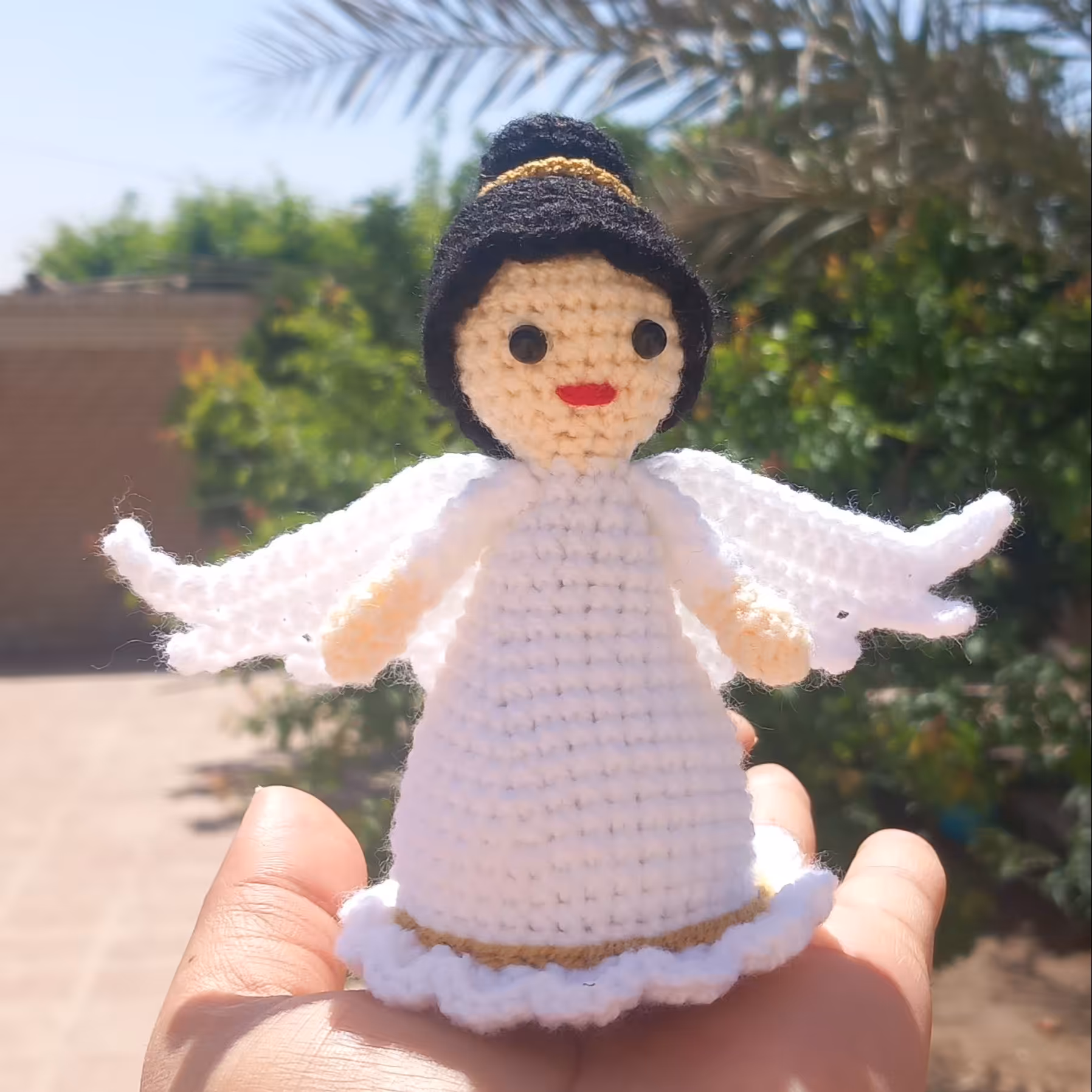 عروسک بافتنی فرشته