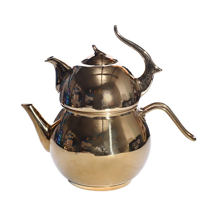 ست کتری و قوری کروپ ست مدل دنیز طلایی کد 305