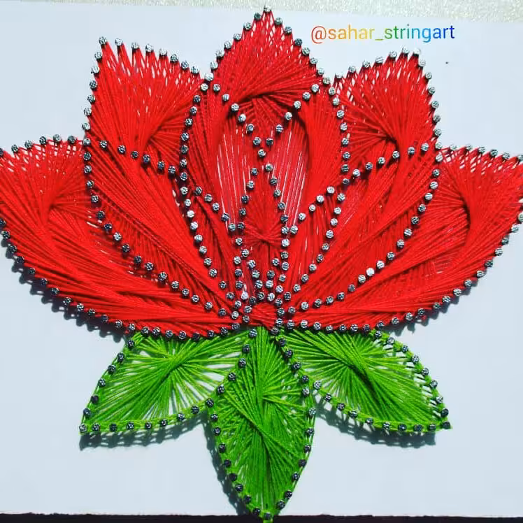 تابلو تزئینی گل نیلوفر آبی