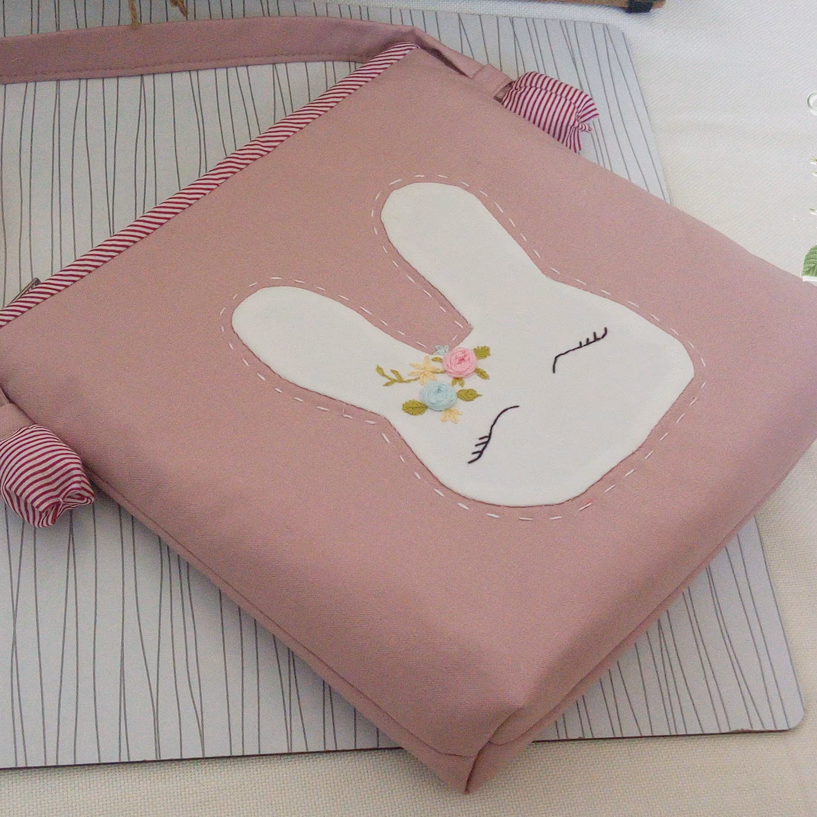 کیف دوشی دخترانه 10 تکه دوزی 