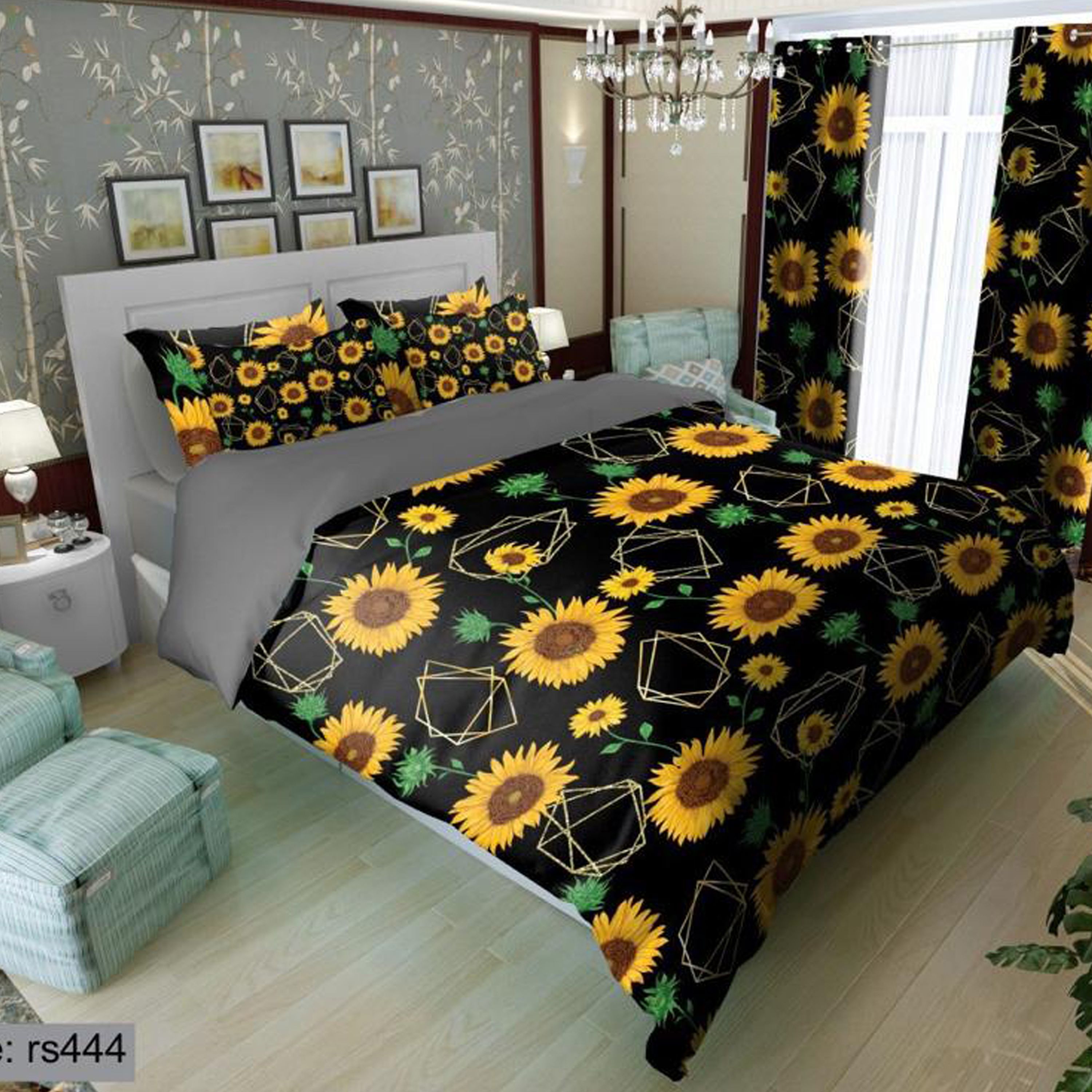 سرویس روتختی 2 نفره تنسل چاپی برندترک لند(Turk Land) rs 444