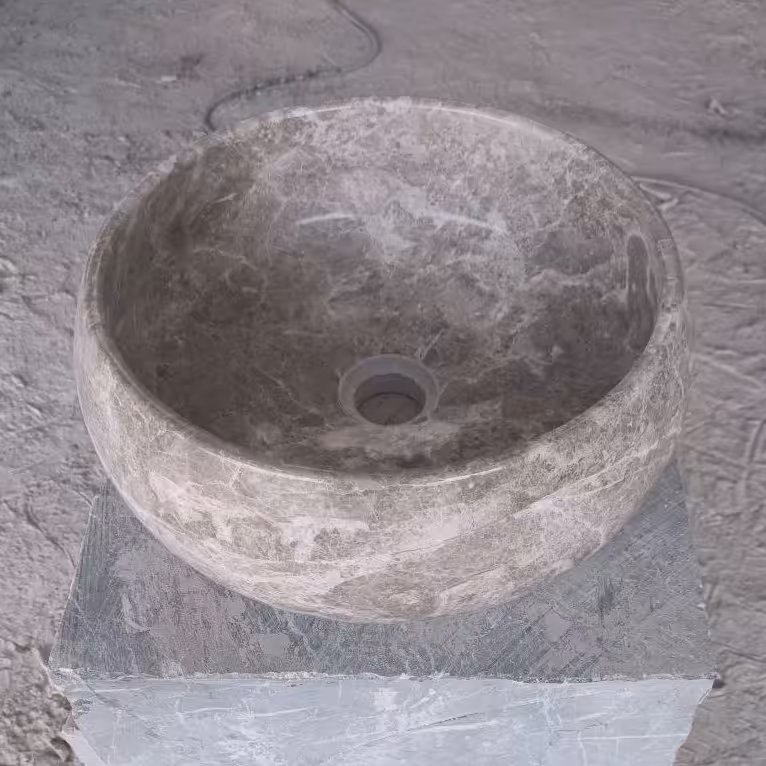 کاسه روکار مدل لاستیکی سنگ پرشین