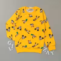 لباس بچگانه بلوز تک اسپرت میکی زرد