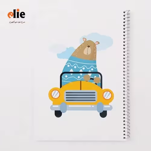 دفتر سیمی 100 برگ فانتزی ایمان طرح BE RELAX