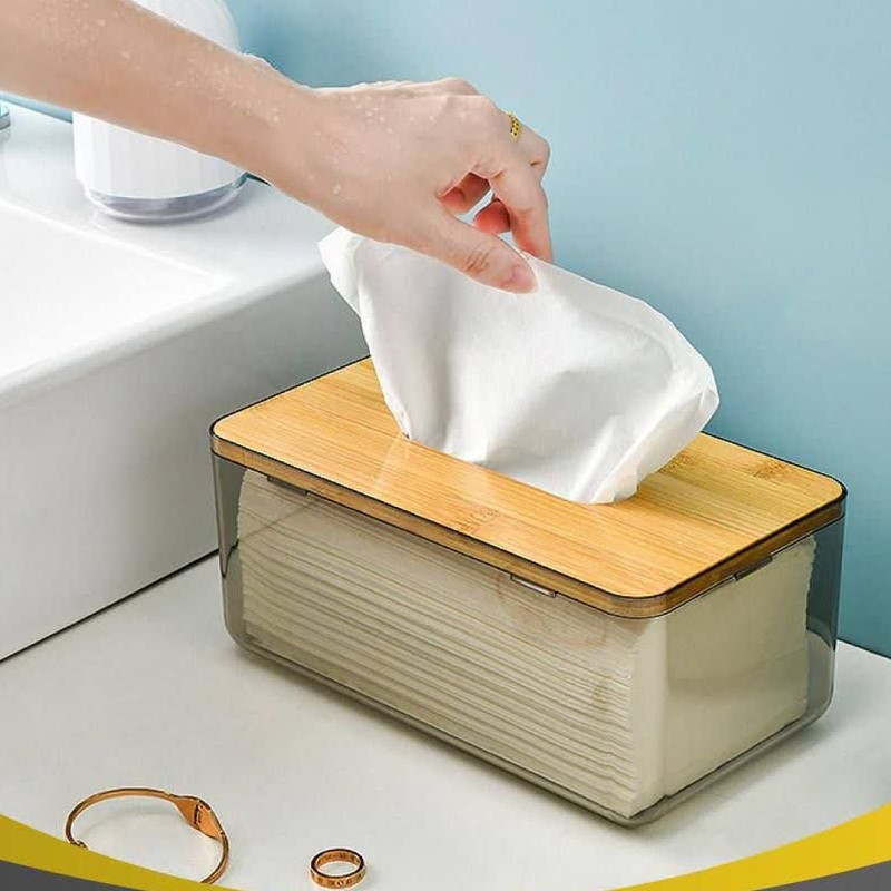 جادستمال کاغذی درب چوب