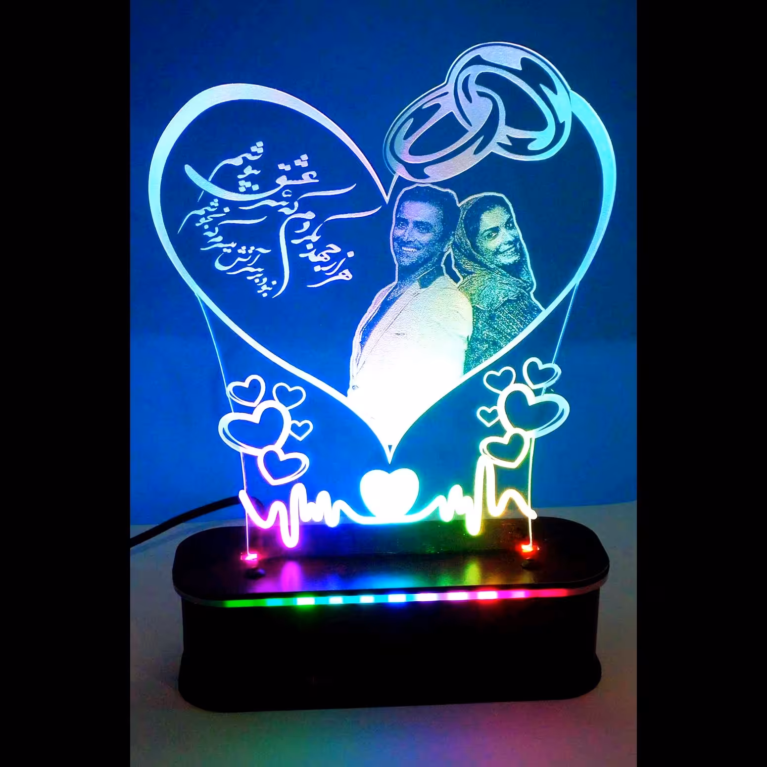 آباژور چهره بالبینگ چهره چند رنگ مدل BL pro (کنترل با تلفن همراه)