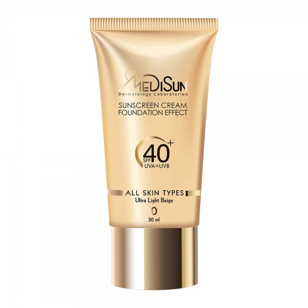 ضد آفتاب کرم پودری رنگی تیوبی انواع پوست SPF40 مدیسان