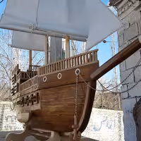 ماکت کشتی چوبی