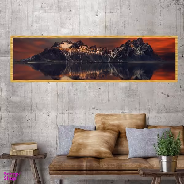 تابلو بکلیت طرح منظره کوهستان مدل کشیده T-7684