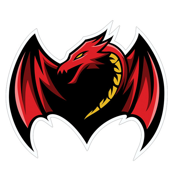 استیکر لپ تاپ طرح dragon کد 03