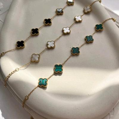 دستبند ونکلیف استیل رنگ ثابت، سفید، سبز، مشکی