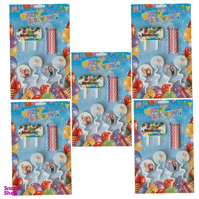 شمع تولد طرح فروزن کد800 مجموعه 5 عددی