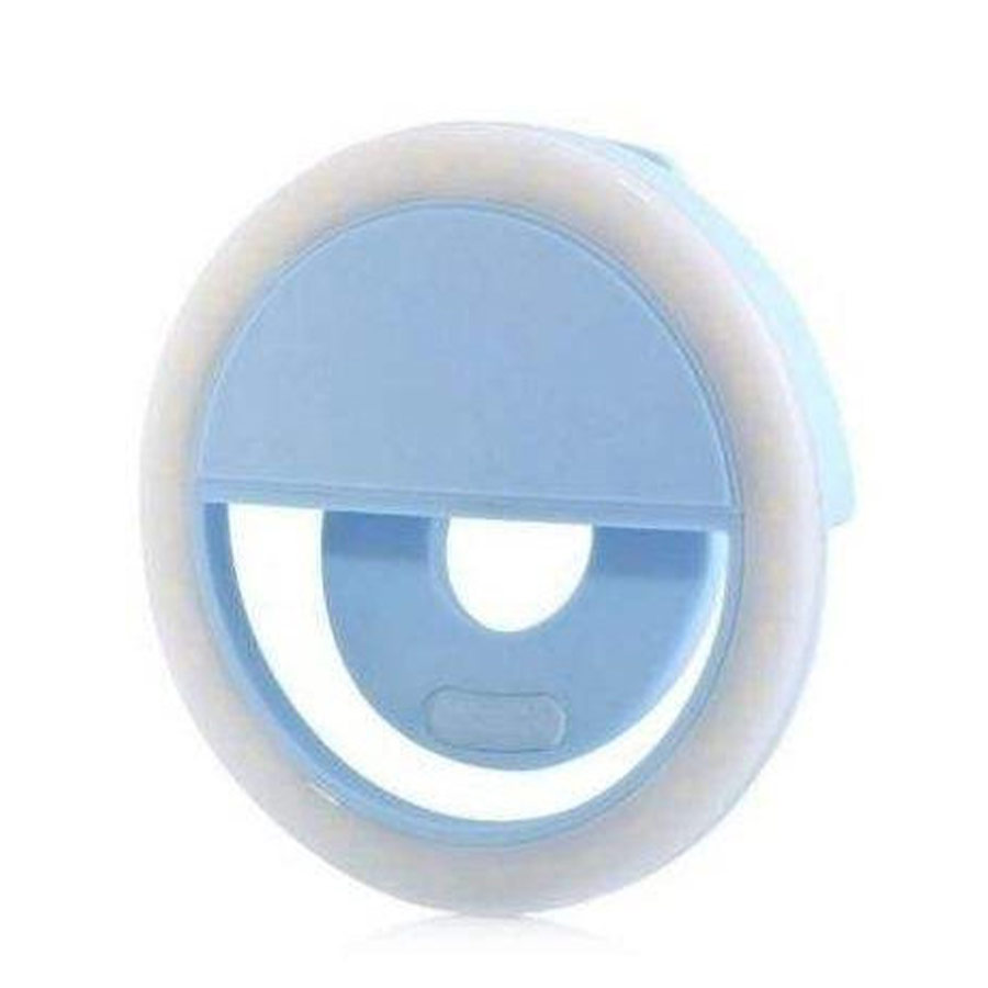 رینگ لایت سلفی موبایل رنگ آبی Mobile selfie Ring Light Blue