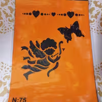 شابلون طرح فرشته ژینو سایز 35 در 25 کد 75