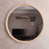 آینه قطر 60 از جنس چوب (پس کرایه)