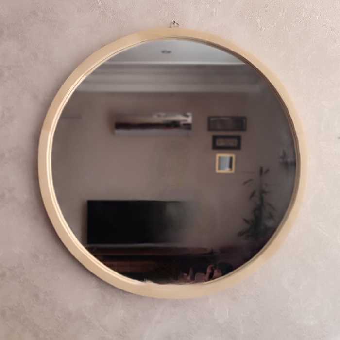 آینه قطر 60 از جنس چوب (پس کرایه)