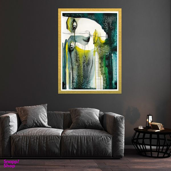 تابلو بکلیت طرح نقاشی چهره مدل قاب شاسی T-S10275