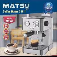 اسپرسو،  کاپوچینو ساز  ژاپنی 20 بار ma235 با توان مصرفی 850 وات ماتسو