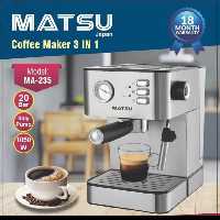اسپرسو،  کاپوچینو ساز  ژاپنی 20 بار ma235 با توان مصرفی 850 وات ماتسو