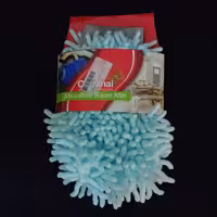 دستکش میکروفایبر ماکارانی آبی کم رنگ