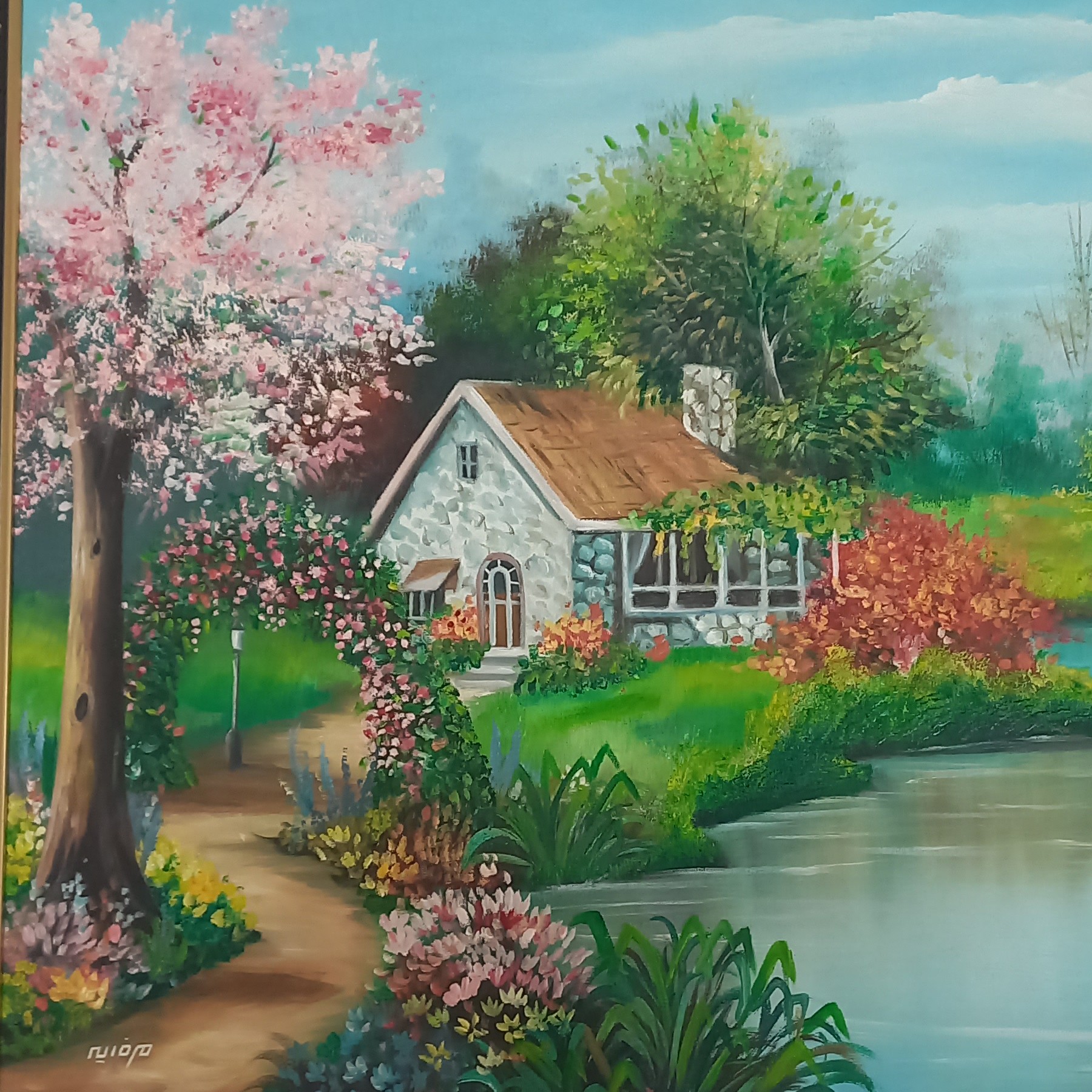 تابلو نقاشی رنگ روغن  منظره