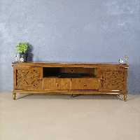 میزتلویزیون سلطنتی کلاسیک قهوه ای سایز دومتری (پس کرایه)