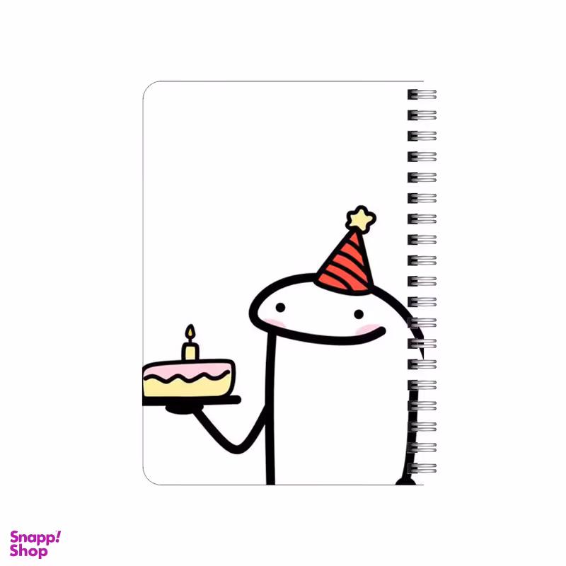 دفترچه یادداشت بامبیلیپ مدل چوبی طرح کیک تولد میقولی کد 3844449