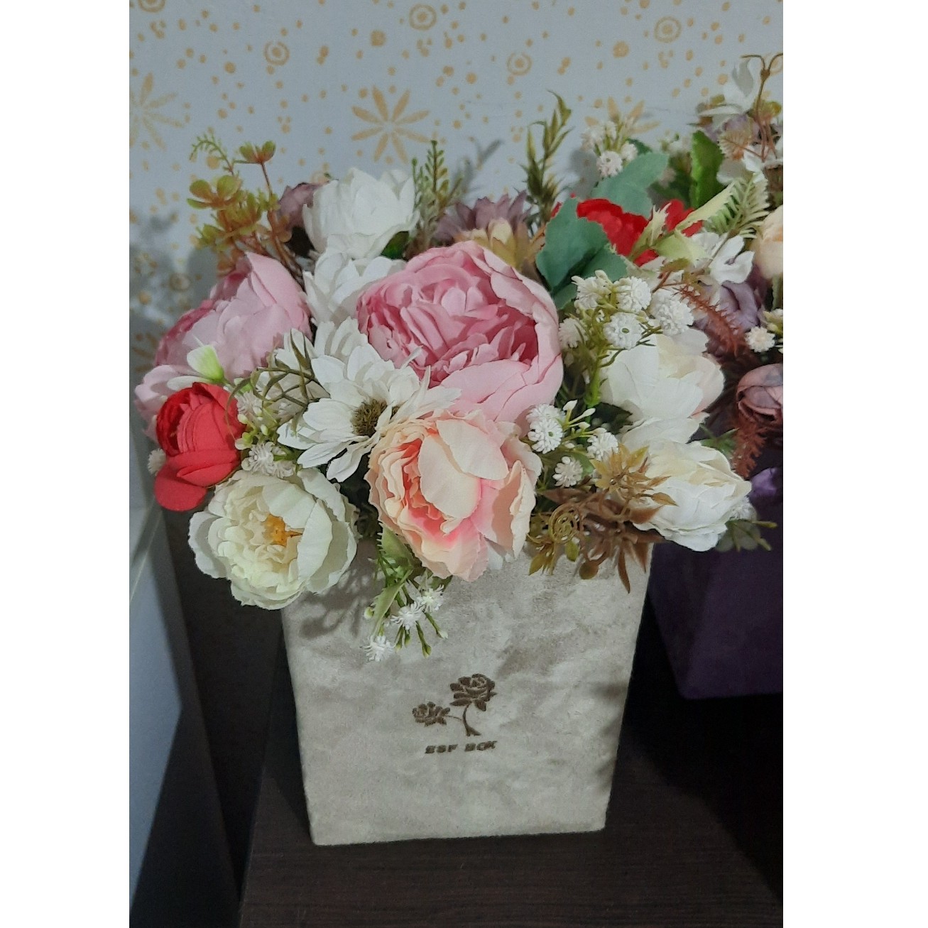 باکس گل مصنوعی شیک(تخفیف ویژه)