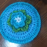 اسکاج بافتنی طرح گل مرداب 