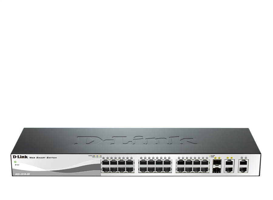 سوئیچ 28 پورت و اسمارت دی لینک دی ای اس 1210