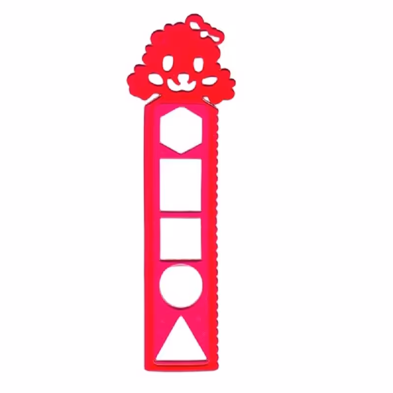 خط کش 15 سانتی متری مدل ژله ای طرح خرس پاپیونی