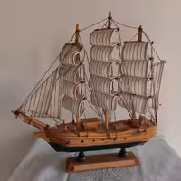 کشتی چوبی 35 سانتی